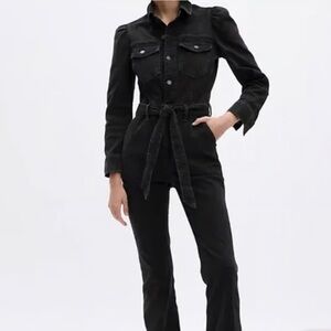 Gap Black Denim Jumpsuit Size 10